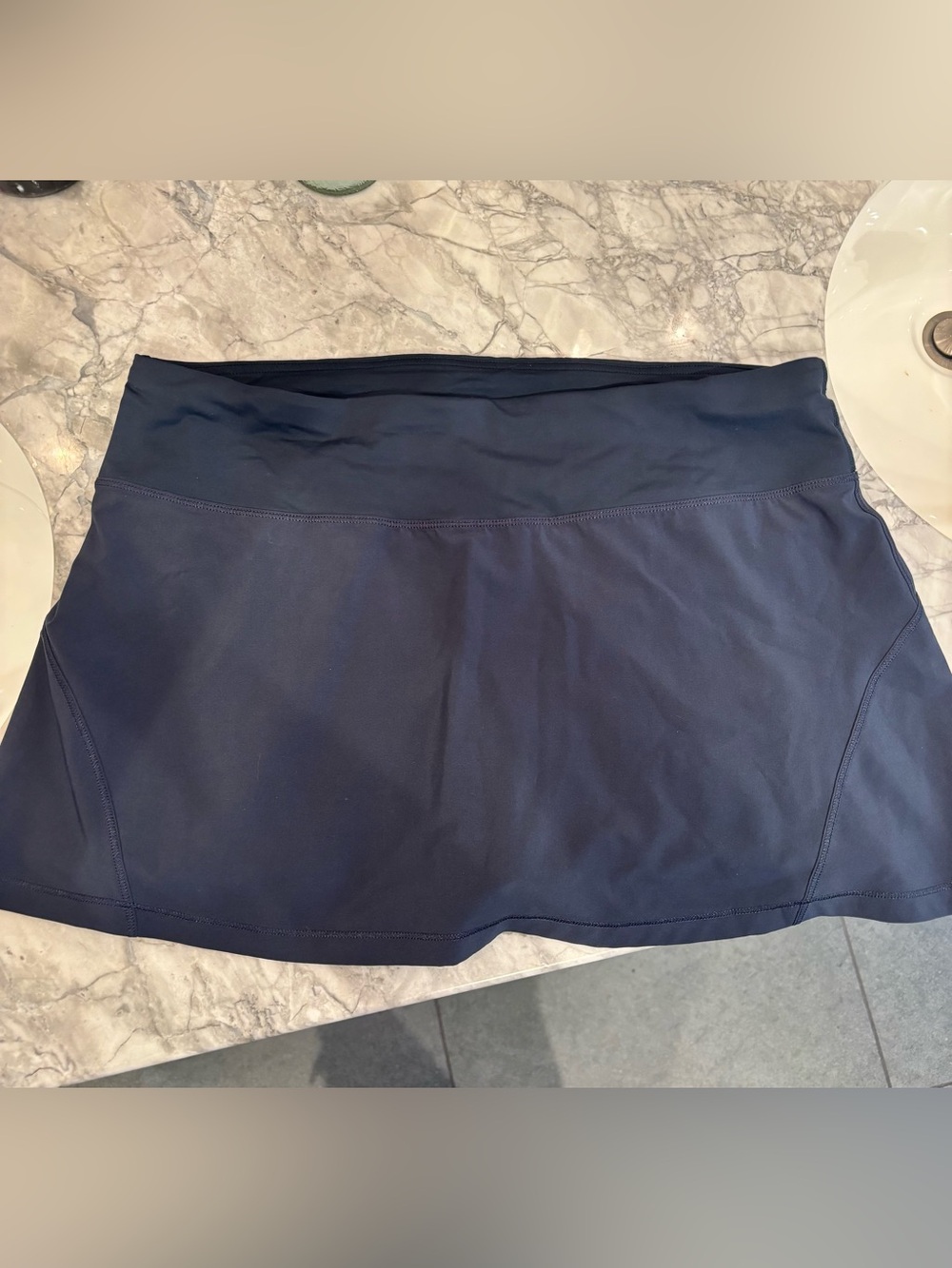 lululemon Pace Rival Skirt Navy Pleated Tennis Skort Sz 8